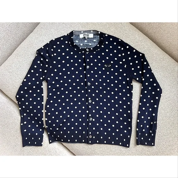 Cardigan COMME DES GARÇONS Homme - Crème, Laine, Taille L, Neuf (défaut Bouton)